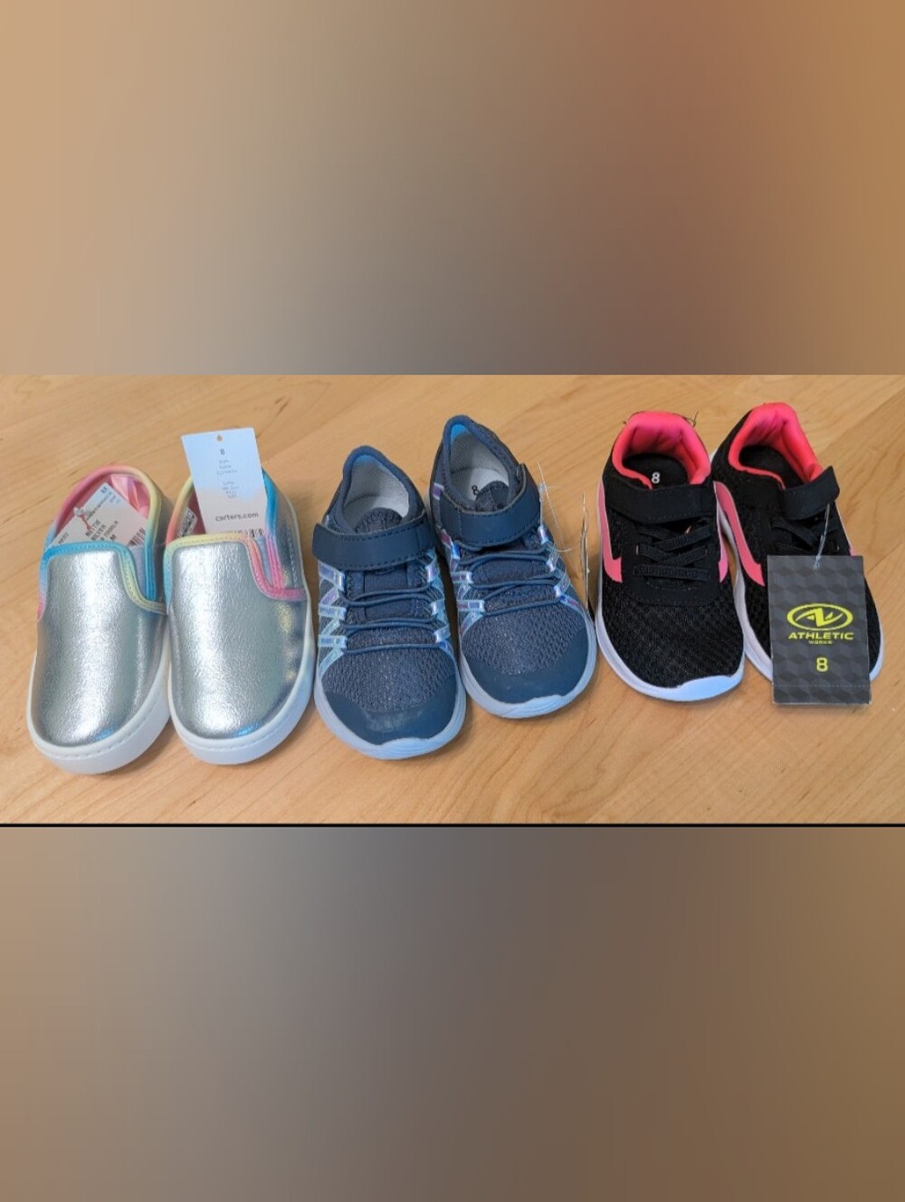 Kids Athletic Sneaker Bundle - Comfortable Everyday Shoes 👟 NWT 👟 Kids Size 8